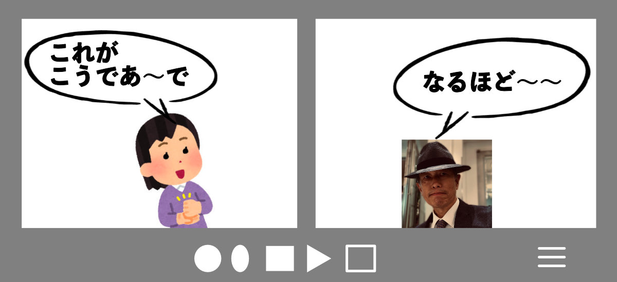 話を聞く
